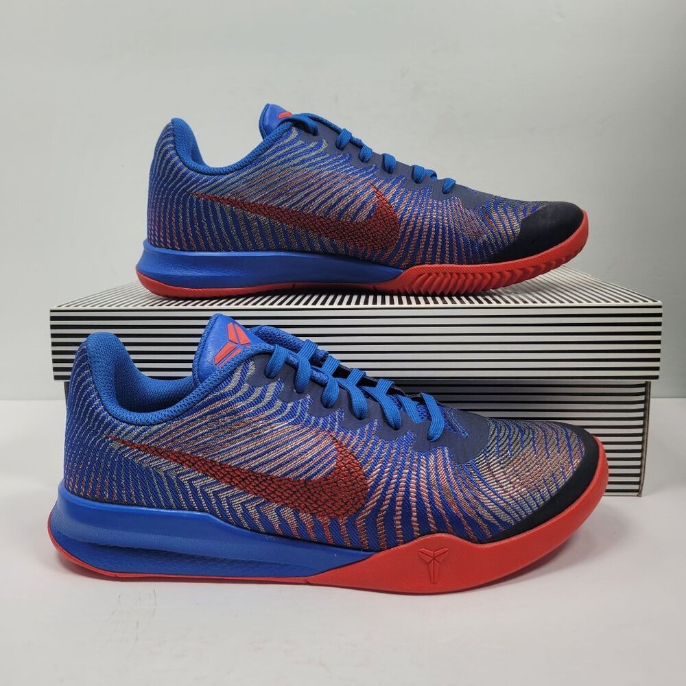 Nike KB Mentality II 2016 Men's Blue Red Sneakers 818952-401US Size 7.5 Like New